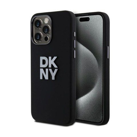 DKNY Liquid Silicone Metal Logo - Etui iPhone 15 Pro Max (czarny) DKNY Liquid Silicone Metal Logo - Etui iPhone 15 Pro Max (czarny)