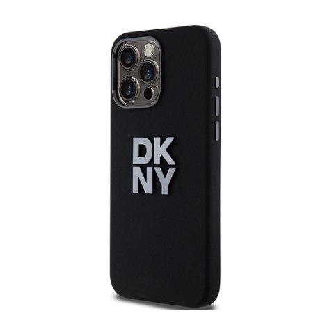 DKNY Liquid Silicone Metal Logo - Etui iPhone 15 Pro Max (czarny) DKNY Liquid Silicone Metal Logo - Etui iPhone 15 Pro Max (czarny)
