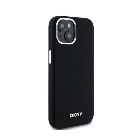 DKNY Liquid Silicone Small Metal Logo MagSafe - Etui iPhone 15 / 14 / 13 (czarny) DKNY Liquid Silicone Small Metal Logo MagSafe - Etui iPhone 15 / 14 / 13 (czarny)