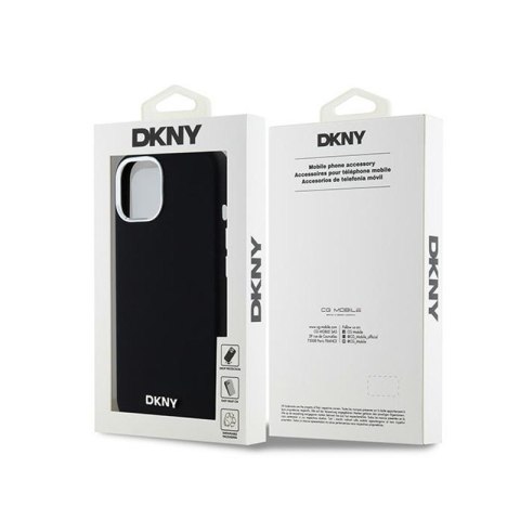 DKNY Liquid Silicone Small Metal Logo MagSafe - Etui iPhone 15 / 14 / 13 (czarny) DKNY Liquid Silicone Small Metal Logo MagSafe - Etui iPhone 15 / 14 / 13 (czarny)