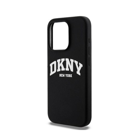 DKNY Liquid Silicone White Printed Logo MagSafe - Etui iPhone 15 Pro (czarny) DKNY Liquid Silicone White Printed Logo MagSafe - Etui iPhone 15 Pro (czarny)