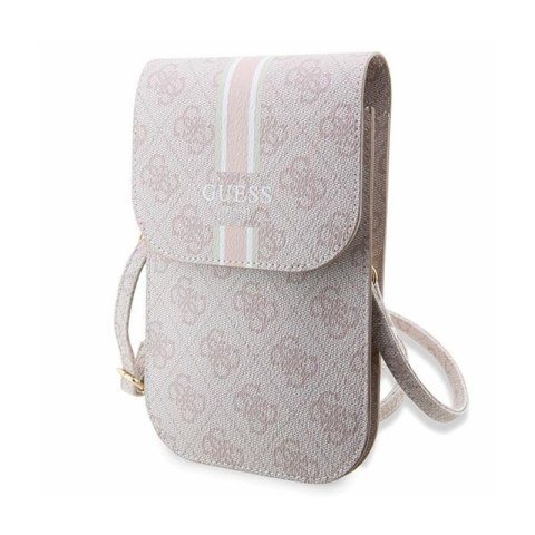 Guess 4G Stripes - Torebka crossbody na telefon (różowy) Guess 4G Stripes - Torebka crossbody na telefon (różowy)
