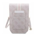 Guess 4G Stripes - Torebka crossbody na telefon (różowy)