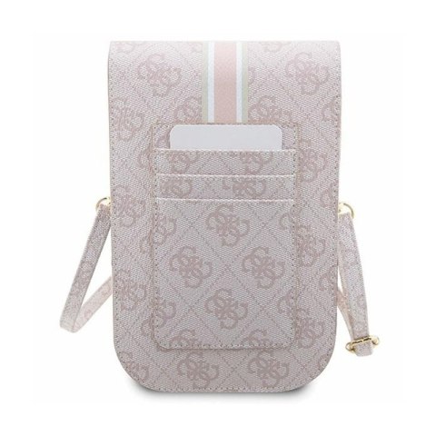 Guess 4G Stripes - Torebka crossbody na telefon (różowy) Guess 4G Stripes - Torebka crossbody na telefon (różowy)