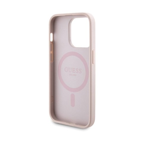 Guess Bundle Pack MagSafe 4G Metal Gold Logo - Zestaw etui + Power Bank 5000mAh MagSafe iPhone 15 Pro (różowy) Guess Bundle Pack MagSafe 4G Metal Gold Logo - Zestaw etui + Power Bank 5000mAh MagSafe iPhone 15 Pro (różowy)