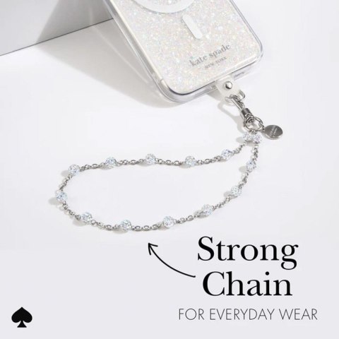 Kate Spade New York Universal Phone Charm Wristlet - Uniwersalna smyczka do telefonu (Dazzle Chain Silver) Kate Spade New York Universal Phone Charm Wristlet - Uniwersalna smyczka do telefonu (Dazzle Chain Silver)