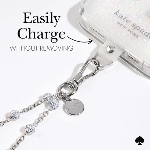 Kate Spade New York Universal Phone Charm Wristlet - Uniwersalna smyczka do telefonu (Dazzle Chain Silver) Kate Spade New York Universal Phone Charm Wristlet - Uniwersalna smyczka do telefonu (Dazzle Chain Silver)