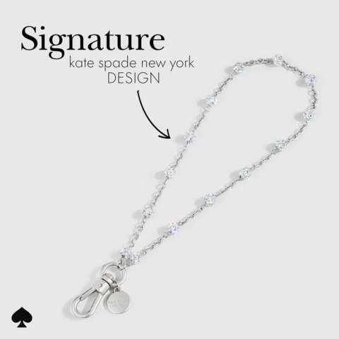 Kate Spade New York Universal Phone Charm Wristlet - Uniwersalna smyczka do telefonu (Dazzle Chain Silver) Kate Spade New York Universal Phone Charm Wristlet - Uniwersalna smyczka do telefonu (Dazzle Chain Silver)
