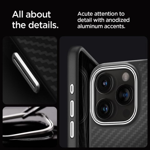 Spigen Enzo Aramid Mag MagSafe - Etui iPhone 15 Pro Max (Czarny) Spigen Enzo Aramid Mag MagSafe - Etui iPhone 15 Pro Max (Czarny)