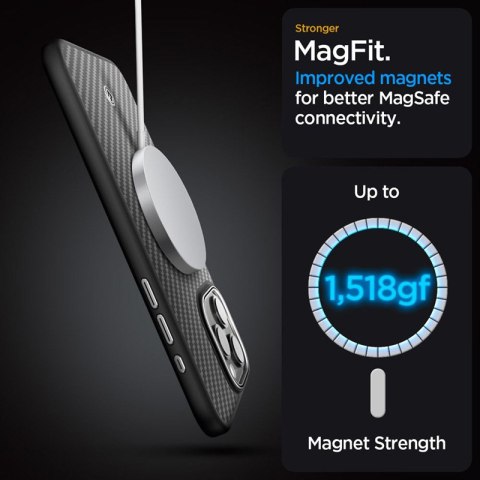 Spigen Enzo Aramid Mag MagSafe - Etui iPhone 15 Pro Max (Czarny) Spigen Enzo Aramid Mag MagSafe - Etui iPhone 15 Pro Max (Czarny)