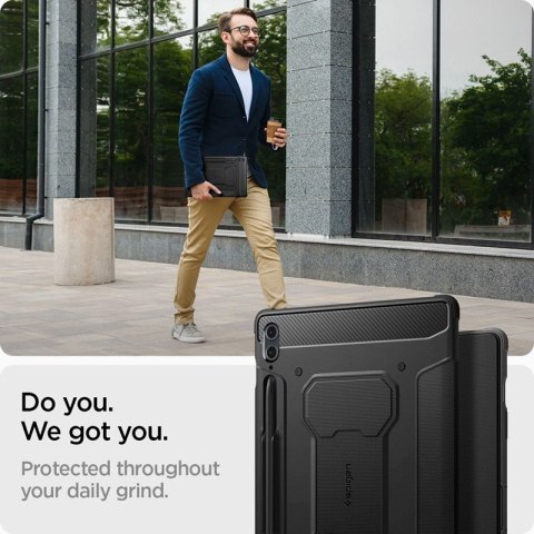 Spigen Rugged Armor Pro - Etui do Samsung Galaxy Tab S9 FE+ 12.4" (Czarny) Spigen Rugged Armor Pro - Etui do Samsung Galaxy Tab S9 FE+ 12.4" (Czarny)