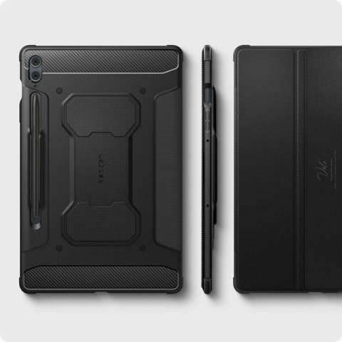 Spigen Rugged Armor Pro - Etui do Samsung Galaxy Tab S9 FE+ 12.4" (Czarny) Spigen Rugged Armor Pro - Etui do Samsung Galaxy Tab S9 FE+ 12.4" (Czarny)