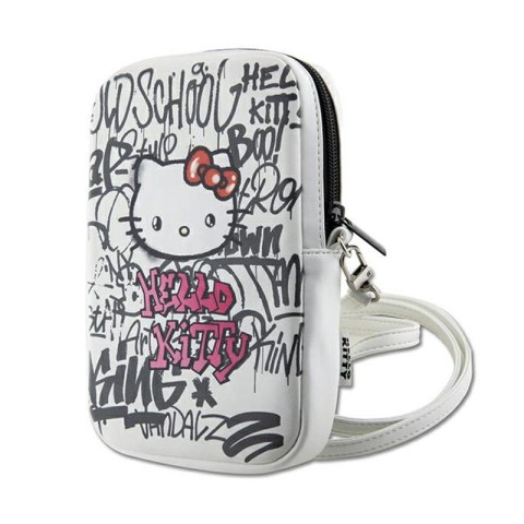 Hello Kitty Graffiti Kitty Head - Torebka crossbody na telefon (biały) Hello Kitty Graffiti Kitty Head - Torebka crossbody na telefon (biały)