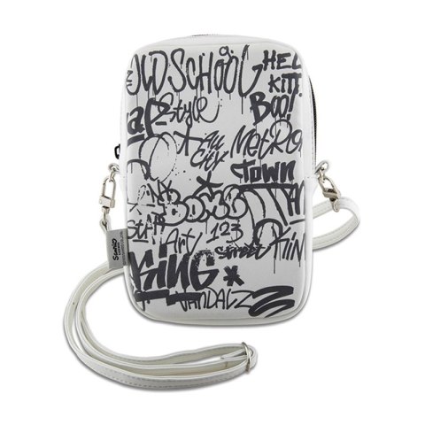 Hello Kitty Graffiti Kitty Head - Torebka crossbody na telefon (biały) Hello Kitty Graffiti Kitty Head - Torebka crossbody na telefon (biały)