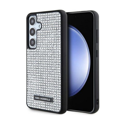 Karl Lagerfeld Rhinestone Metal Logo - Etui Samsung Galaxy S24 (srebrny) Karl Lagerfeld Rhinestone Metal Logo - Etui Samsung Galaxy S24 (srebrny)