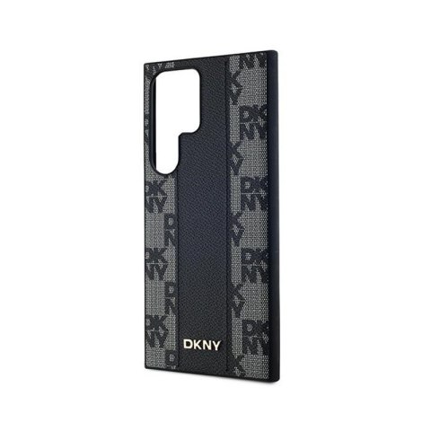 DKNY Leather Checkered Mono Pattern MagSafe - Etui Samsung Galaxy S24 Ultra (czarny) DKNY Leather Checkered Mono Pattern MagSafe - Etui Samsung Galaxy S24 Ultra (czarny)