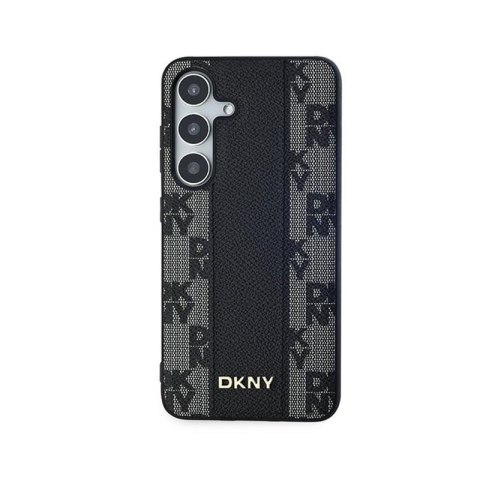 DKNY Leather Checkered Mono Pattern MagSafe - Etui Samsung Galaxy S24+ (czarny) DKNY Leather Checkered Mono Pattern MagSafe - Etui Samsung Galaxy S24+ (czarny)