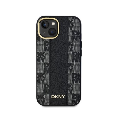 DKNY Leather Checkered Mono Pattern MagSafe - Etui iPhone 15 / 14 / 13 (czarny) DKNY Leather Checkered Mono Pattern MagSafe - Etui iPhone 15 / 14 / 13 (czarny)