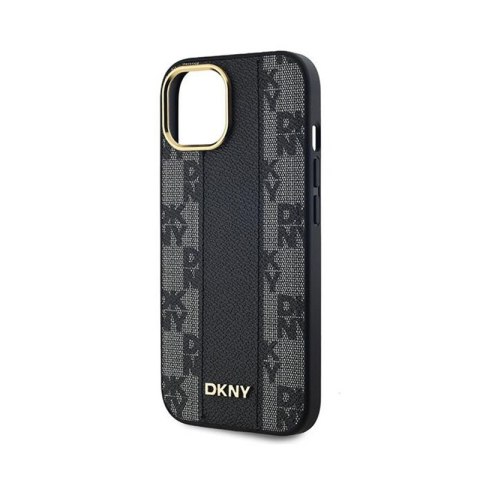 DKNY Leather Checkered Mono Pattern MagSafe - Etui iPhone 15 / 14 / 13 (czarny) DKNY Leather Checkered Mono Pattern MagSafe - Etui iPhone 15 / 14 / 13 (czarny)