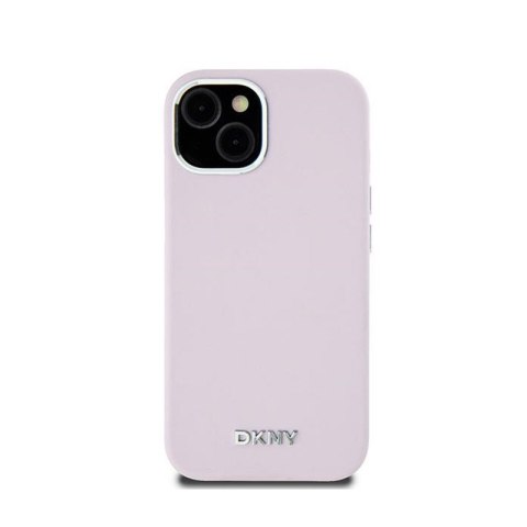 DKNY Liquid Silicone Small Metal Logo MagSafe - Etui iPhone 15 / 14 / 13 (różowy) DKNY Liquid Silicone Small Metal Logo MagSafe - Etui iPhone 15 / 14 / 13 (różowy)