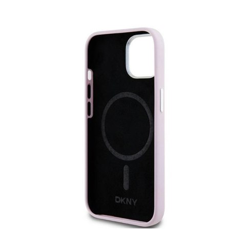 DKNY Liquid Silicone Small Metal Logo MagSafe - Etui iPhone 15 / 14 / 13 (różowy) DKNY Liquid Silicone Small Metal Logo MagSafe - Etui iPhone 15 / 14 / 13 (różowy)