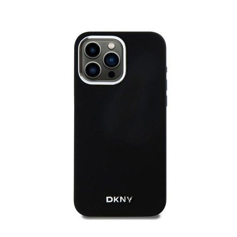 DKNY Liquid Silicone Small Metal Logo MagSafe - Etui iPhone 15 Pro Max (czarny) DKNY Liquid Silicone Small Metal Logo MagSafe - Etui iPhone 15 Pro Max (czarny)