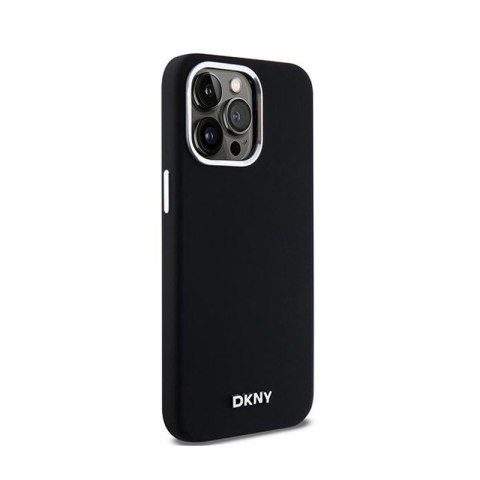 DKNY Liquid Silicone Small Metal Logo MagSafe - Etui iPhone 15 Pro Max (czarny) DKNY Liquid Silicone Small Metal Logo MagSafe - Etui iPhone 15 Pro Max (czarny)