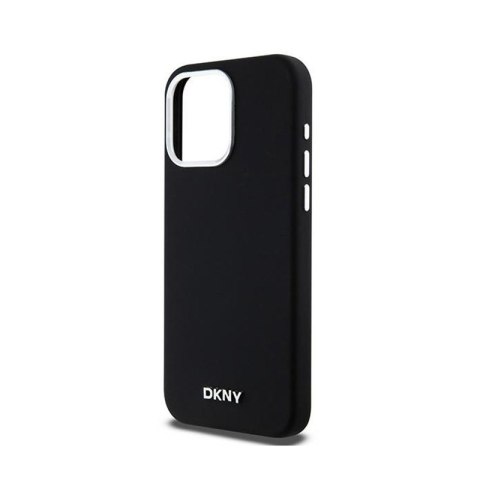 DKNY Liquid Silicone Small Metal Logo MagSafe - Etui iPhone 15 Pro Max (czarny) DKNY Liquid Silicone Small Metal Logo MagSafe - Etui iPhone 15 Pro Max (czarny)
