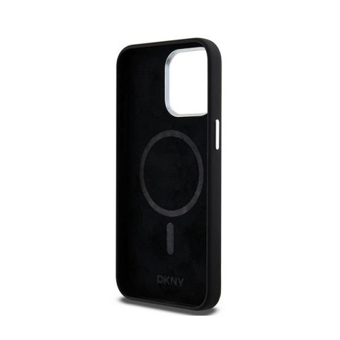 DKNY Liquid Silicone Small Metal Logo MagSafe - Etui iPhone 15 Pro Max (czarny) DKNY Liquid Silicone Small Metal Logo MagSafe - Etui iPhone 15 Pro Max (czarny)