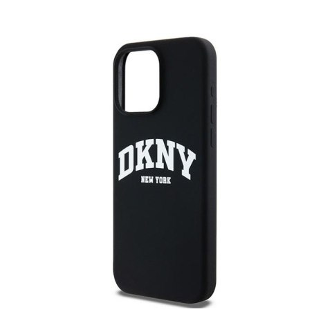 DKNY Liquid Silicone White Printed Logo MagSafe - Etui iPhone 15 Pro Max (czarny) DKNY Liquid Silicone White Printed Logo MagSafe - Etui iPhone 15 Pro Max (czarny)