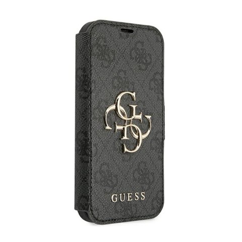 Guess Booktype 4G Big Metal Logo - Etui iPhone 13 Pro Max (szary) Guess Booktype 4G Big Metal Logo - Etui iPhone 13 Pro Max (szary)