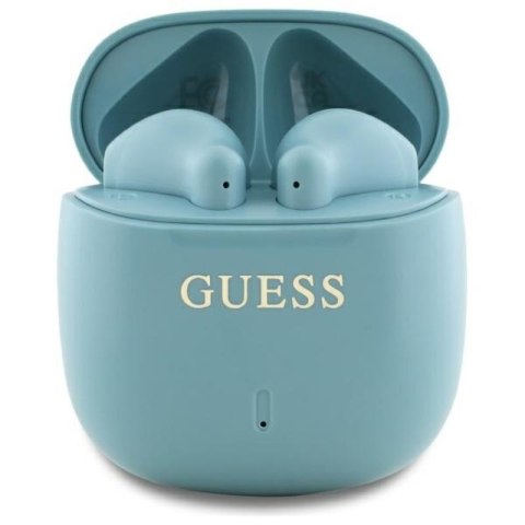 Guess Printed Classic Logo - Słuchawki Bluetooth TWS + etui ładujące (turkusowy) Guess Printed Classic Logo - Słuchawki Bluetooth TWS + etui ładujące (turkusowy)