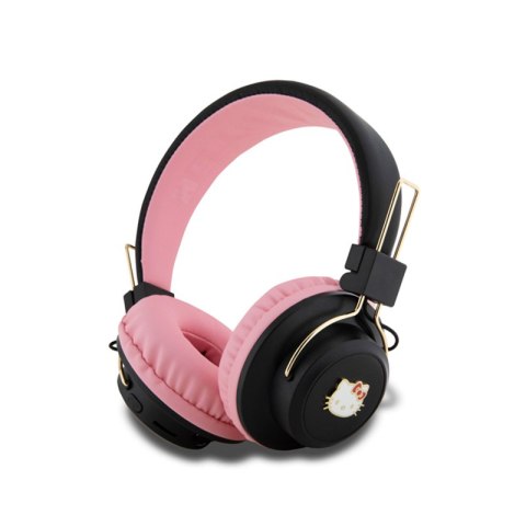 Hello Kitty Metal Logo Round Shape - Bezprzewodowe słuchawki nauszne Bluetooth V5.3 (różowy) Hello Kitty Metal Logo Round Shape - Bezprzewodowe słuchawki nauszne Bluetooth V5.3 (różowy)