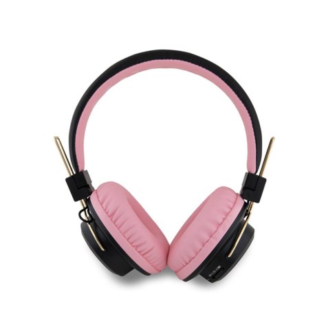 Hello Kitty Metal Logo Round Shape - Bezprzewodowe słuchawki nauszne Bluetooth V5.3 (różowy) Hello Kitty Metal Logo Round Shape - Bezprzewodowe słuchawki nauszne Bluetooth V5.3 (różowy)