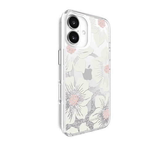 Kate Spade New York Liquid Glitter MagSafe - Etui iPhone 16 (Hollyhock Floral) Kate Spade New York Liquid Glitter MagSafe - Etui iPhone 16 (Hollyhock Floral)