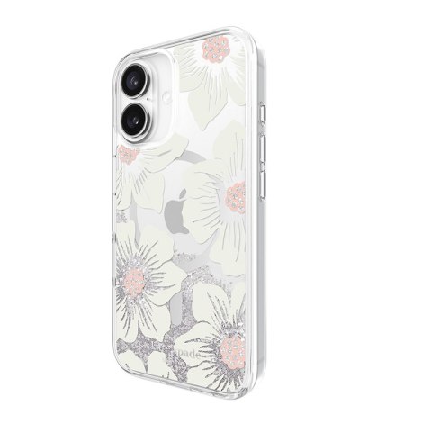 Kate Spade New York Liquid Glitter MagSafe - Etui iPhone 16 (Hollyhock Floral) Kate Spade New York Liquid Glitter MagSafe - Etui iPhone 16 (Hollyhock Floral)