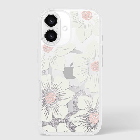 Kate Spade New York Liquid Glitter MagSafe - Etui iPhone 16 (Hollyhock Floral) Kate Spade New York Liquid Glitter MagSafe - Etui iPhone 16 (Hollyhock Floral)