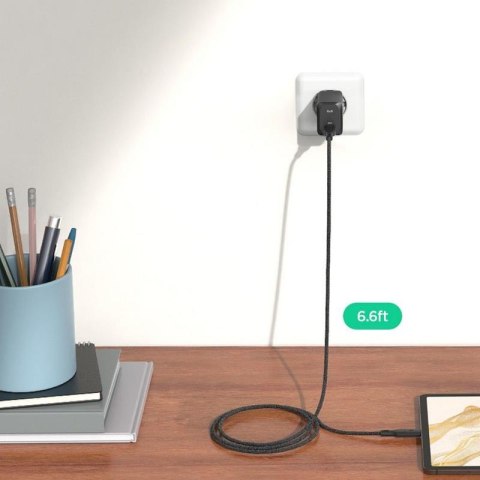 Spigen ArcStation Pro GaN-651 - Ładowarka sieciowa USB-C PD 3.0 PPS 65W + kabel USB-C (Biały) Spigen ArcStation Pro GaN-651 - Ładowarka sieciowa USB-C PD 3.0 PPS 65W + kabel USB-C (Biały)