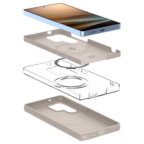 Spigen Silicone Fit Mag MagSafe - Etui do Samsung Galaxy S25 Ultra (Natural Titanium) Spigen Silicone Fit Mag MagSafe - Etui do Samsung Galaxy S25 Ultra (Natural Titanium)