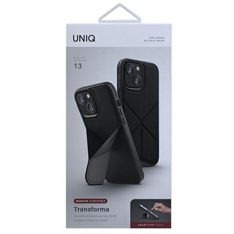 UNIQ Transforma MagSafe - Etui iPhone 13 (czarny) UNIQ Transforma MagSafe - Etui iPhone 13 (czarny)