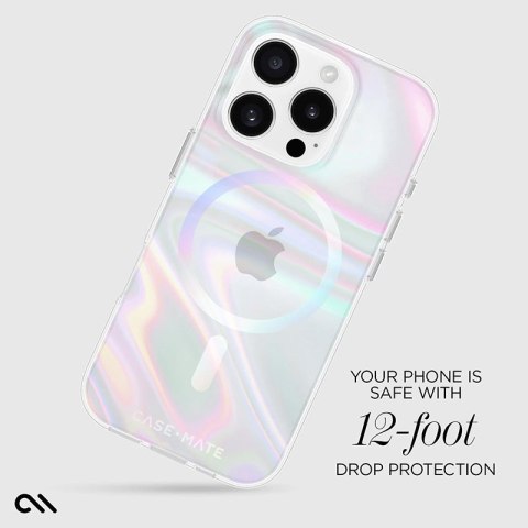 Case-Mate Soap Bubble MagSafe - Etui iPhone 16 Pro (Iridescent) Case-Mate Soap Bubble MagSafe - Etui iPhone 16 Pro (Iridescent)