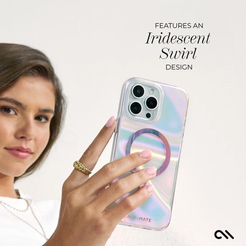 Case-Mate Soap Bubble MagSafe - Etui iPhone 16 Pro (Iridescent) Case-Mate Soap Bubble MagSafe - Etui iPhone 16 Pro (Iridescent)