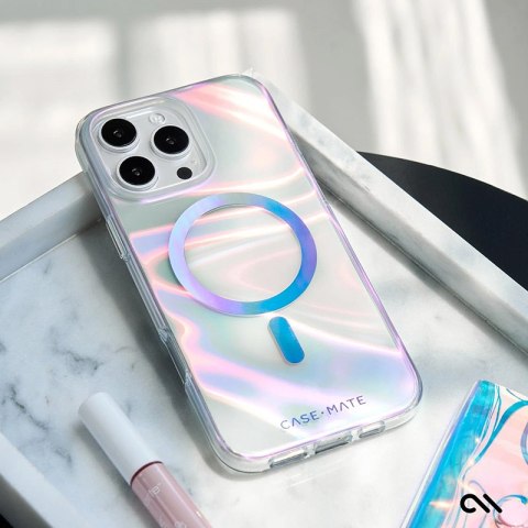 Case-Mate Soap Bubble MagSafe - Etui iPhone 16 Pro (Iridescent) Case-Mate Soap Bubble MagSafe - Etui iPhone 16 Pro (Iridescent)