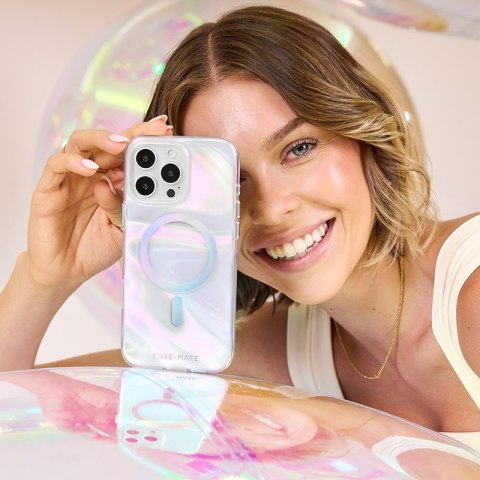 Case-Mate Soap Bubble MagSafe - Etui iPhone 16 Pro (Iridescent) Case-Mate Soap Bubble MagSafe - Etui iPhone 16 Pro (Iridescent)