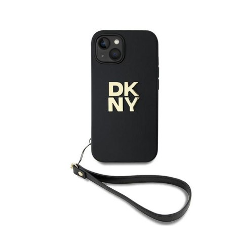 DKNY Wrist Strap Stock Logo - Etui iPhone 14 / 15 / 13 (czarny) DKNY Wrist Strap Stock Logo - Etui iPhone 14 / 15 / 13 (czarny)