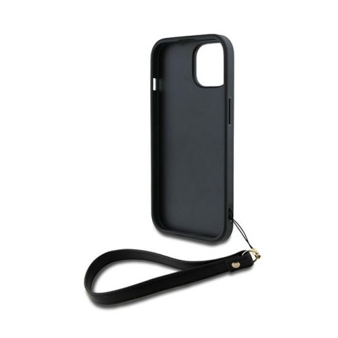 DKNY Wrist Strap Stock Logo - Etui iPhone 14 / 15 / 13 (czarny) DKNY Wrist Strap Stock Logo - Etui iPhone 14 / 15 / 13 (czarny)