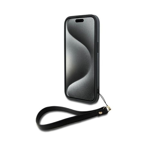 DKNY Wrist Strap Stock Logo - Etui iPhone 14 / 15 / 13 (czarny) DKNY Wrist Strap Stock Logo - Etui iPhone 14 / 15 / 13 (czarny)