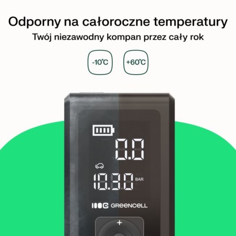 Green Cell - PowerBoost Air Car Jump Starter / Rozrusznik / Latarka / Powerbank do samochodu z kompresorem 8000mAh 1000A Green Cell - PowerBoost Air Car Jump Starter / Rozrusznik / Latarka / Powerbank do samochodu z kompresorem 8000mAh 1000A