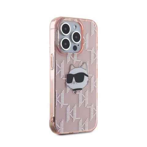 Karl Lagerfeld IML Choupette Head & Monogram - Etui iPhone 15 Pro Max (różowy) Karl Lagerfeld IML Choupette Head & Monogram - Etui iPhone 15 Pro Max (różowy)