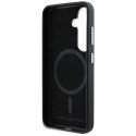 Karl Lagerfeld Saffiano Full Wrapped Elongated Metal Logo MagSafe - Etui do Samsung Galaxy S25+ (czarny)
